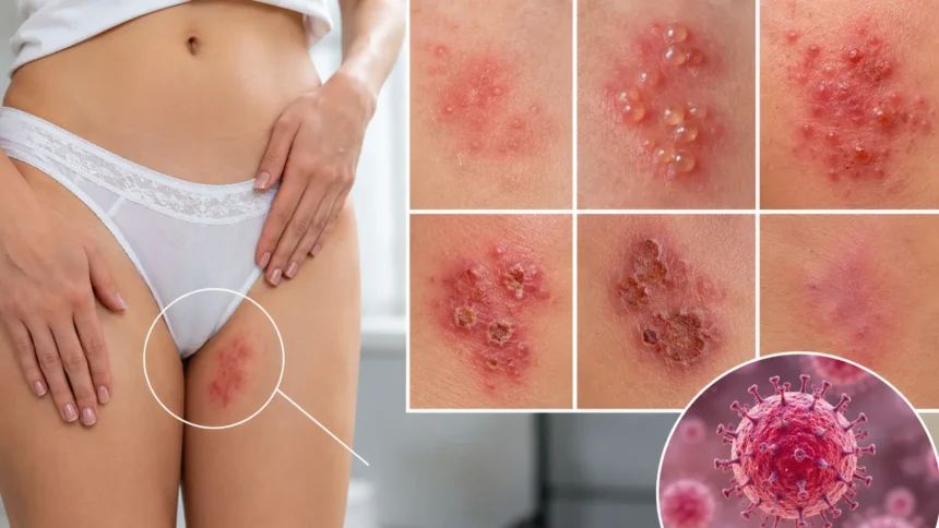 Pictures of Genital Herpes Signs, Stages & Symptoms